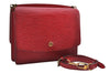 Authentic Louis Vuitton Epi Grenelle Shoulder Cross Body Bag Red M52367 LV 6740D