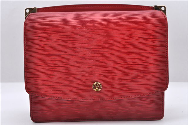 Authentic Louis Vuitton Epi Grenelle Shoulder Cross Body Bag Red M52367 LV 6740D