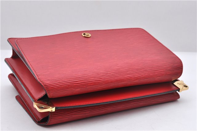 Authentic Louis Vuitton Epi Grenelle Shoulder Cross Body Bag Red M52367 LV 6740D