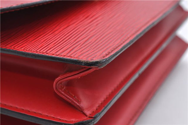 Authentic Louis Vuitton Epi Grenelle Shoulder Cross Body Bag Red M52367 LV 6740D
