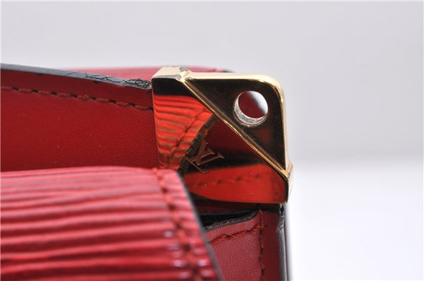 Authentic Louis Vuitton Epi Grenelle Shoulder Cross Body Bag Red M52367 LV 6740D
