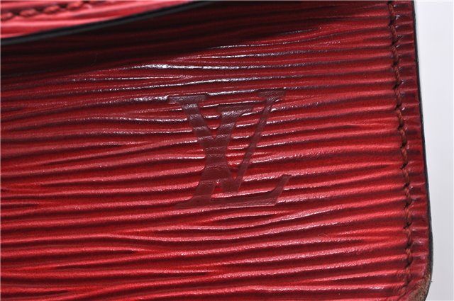 Authentic Louis Vuitton Epi Grenelle Shoulder Cross Body Bag Red M52367 LV 6740D