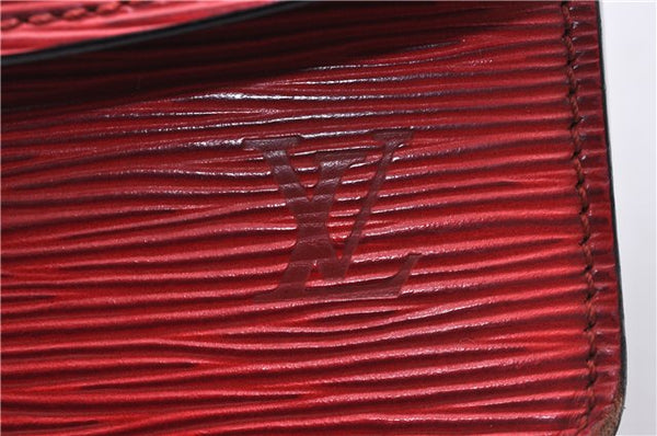 Authentic Louis Vuitton Epi Grenelle Shoulder Cross Body Bag Red M52367 LV 6740D
