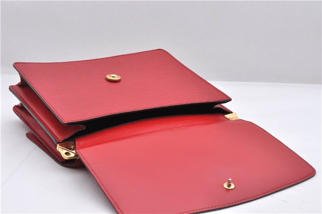 Authentic Louis Vuitton Epi Grenelle Shoulder Cross Body Bag Red M52367 LV 6740D