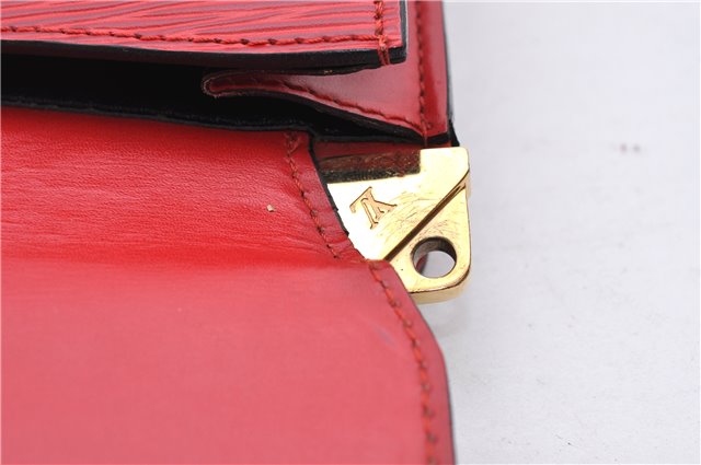Authentic Louis Vuitton Epi Grenelle Shoulder Cross Body Bag Red M52367 LV 6740D