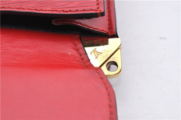 Authentic Louis Vuitton Epi Grenelle Shoulder Cross Body Bag Red M52367 LV 6740D