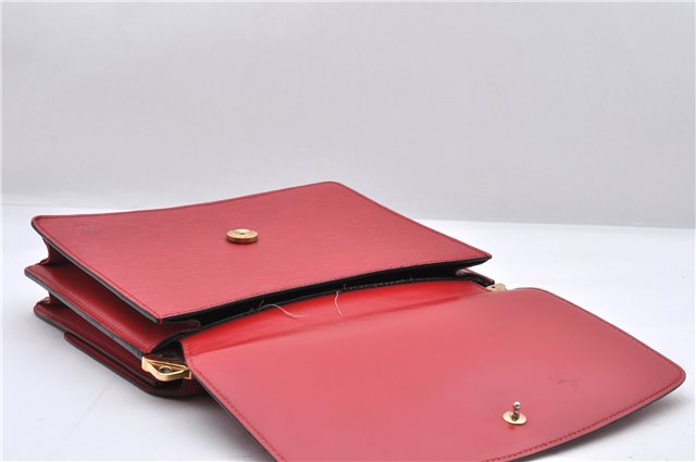 Authentic Louis Vuitton Epi Grenelle Shoulder Cross Body Bag Red M52367 LV 6740D