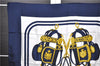 Authentic HERMES Carre 90 Scarf "BRIDES de GALA par" Silk Navy 6740E
