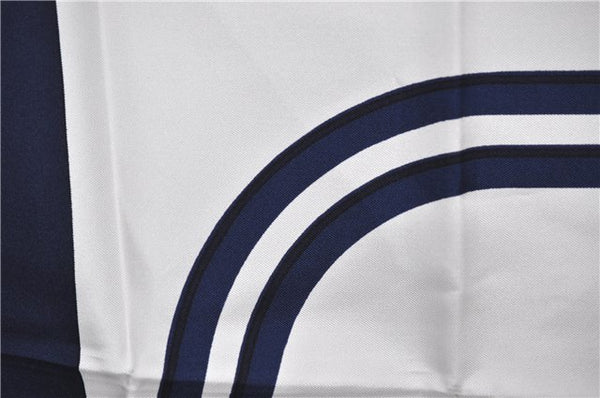 Authentic HERMES Carre 90 Scarf "BRIDES de GALA par" Silk Navy 6740E