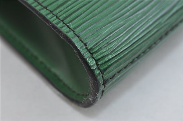 Authentic LOUIS VUITTON Epi Arts Deco Clutch Bag Green M52644 LV 6742C