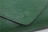 Authentic LOUIS VUITTON Epi Arts Deco Clutch Bag Green M52644 LV 6742C