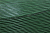 Authentic LOUIS VUITTON Epi Arts Deco Clutch Bag Green M52644 LV 6742C