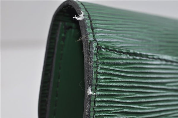 Authentic LOUIS VUITTON Epi Arts Deco Clutch Bag Green M52644 LV 6742C