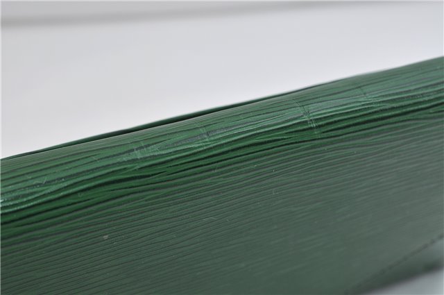 Authentic LOUIS VUITTON Epi Arts Deco Clutch Bag Green M52644 LV 6742C