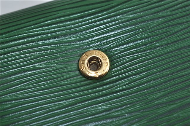 Authentic LOUIS VUITTON Epi Arts Deco Clutch Bag Green M52644 LV 6742C