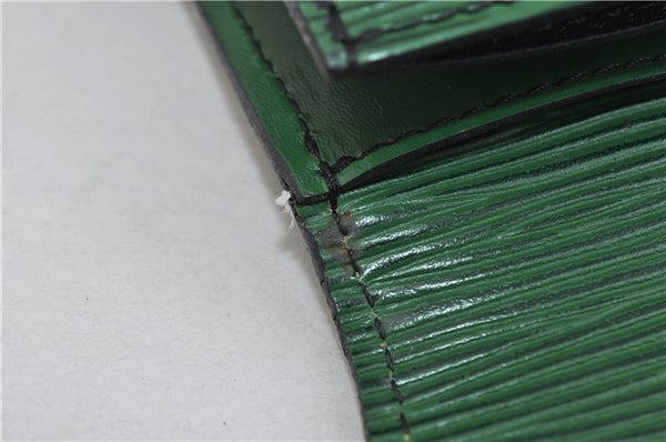 Authentic LOUIS VUITTON Epi Arts Deco Clutch Bag Green M52644 LV 6742C