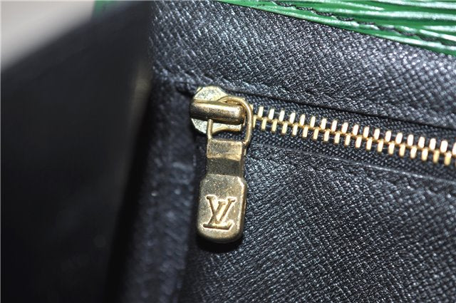 Authentic LOUIS VUITTON Epi Arts Deco Clutch Bag Green M52644 LV 6742C