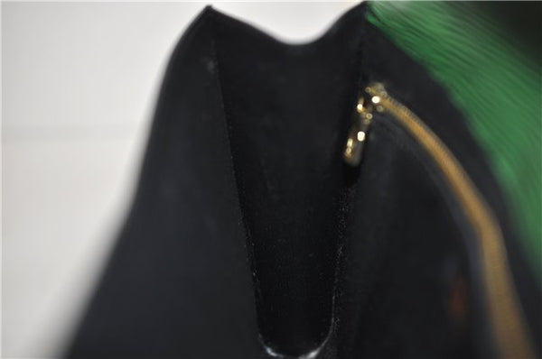 Authentic LOUIS VUITTON Epi Arts Deco Clutch Bag Green M52644 LV 6742C