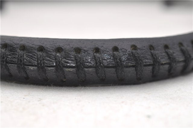 Authentic GUCCI Shoulder Hand Bag Purse GG Canvas Leather 115003 Black 6742D