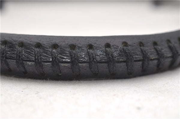 Authentic GUCCI Shoulder Hand Bag Purse GG Canvas Leather 115003 Black 6742D