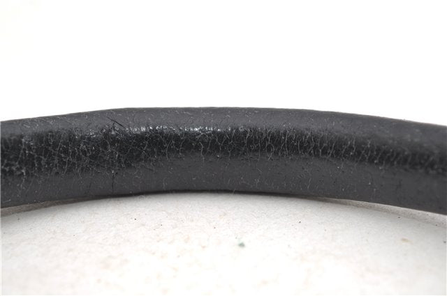 Authentic GUCCI Shoulder Hand Bag Purse GG Canvas Leather 115003 Black 6742D