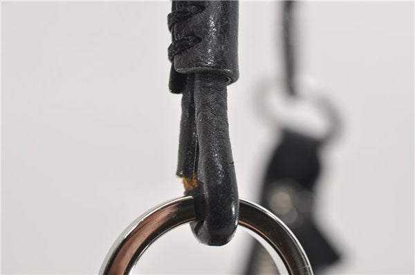 Authentic GUCCI Shoulder Hand Bag Purse GG Canvas Leather 115003 Black 6742D