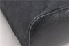 Authentic GUCCI Shoulder Hand Bag Purse GG Canvas Leather 115003 Black 6742D