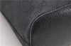 Authentic GUCCI Shoulder Hand Bag Purse GG Canvas Leather 115003 Black 6742D