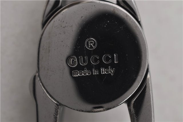 Authentic GUCCI Shoulder Hand Bag Purse GG Canvas Leather 115003 Black 6742D