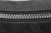 Authentic GUCCI Shoulder Hand Bag Purse GG Canvas Leather 115003 Black 6742D