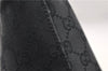 Authentic GUCCI Shoulder Hand Bag Purse GG Canvas Leather 115003 Black 6742D