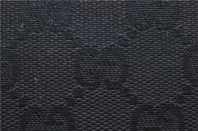 Authentic GUCCI Shoulder Hand Bag Purse GG Canvas Leather 115003 Black 6742D