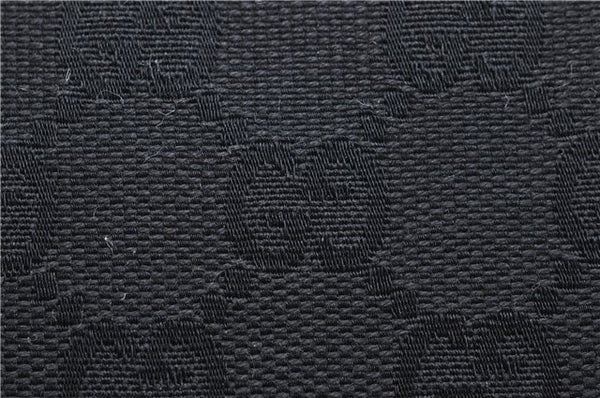 Authentic GUCCI Shoulder Hand Bag Purse GG Canvas Leather 115003 Black 6742D