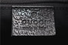 Authentic GUCCI Shoulder Hand Bag Purse GG Canvas Leather 115003 Black 6742D