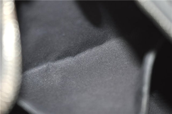 Authentic GUCCI Shoulder Hand Bag Purse GG Canvas Leather 115003 Black 6742D