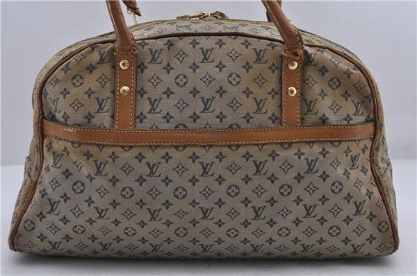 Auth LOUIS VUITTON Monogram Mini Marie Shoulder Bag Blue M92003 LV Junk 6745C