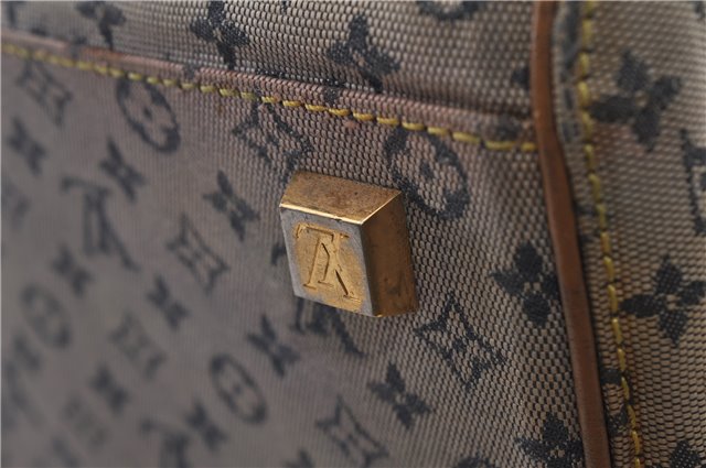 Auth LOUIS VUITTON Monogram Mini Marie Shoulder Bag Blue M92003 LV Junk 6745C