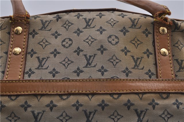 Auth LOUIS VUITTON Monogram Mini Marie Shoulder Bag Blue M92003 LV Junk 6745C