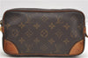 Auth Louis Vuitton Monogram Marly Dragonne PM Clutch Hand Bag M51827 LV 6745D