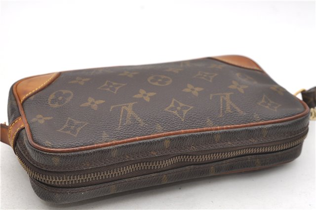 Auth Louis Vuitton Monogram Marly Dragonne PM Clutch Hand Bag M51827 LV 6745D