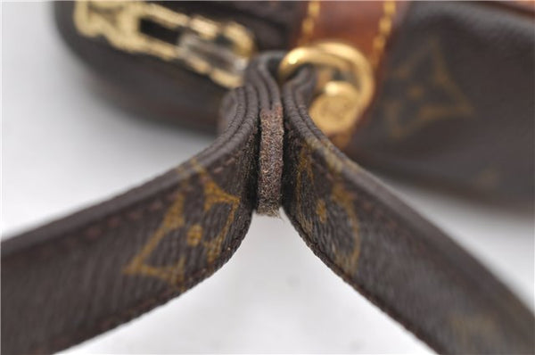 Auth Louis Vuitton Monogram Marly Dragonne PM Clutch Hand Bag M51827 LV 6745D