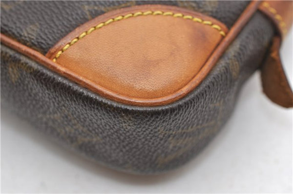 Auth Louis Vuitton Monogram Marly Dragonne PM Clutch Hand Bag M51827 LV 6745D