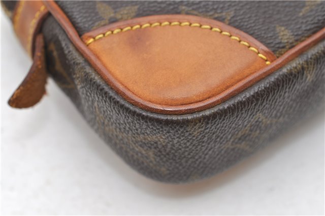 Auth Louis Vuitton Monogram Marly Dragonne PM Clutch Hand Bag M51827 LV 6745D