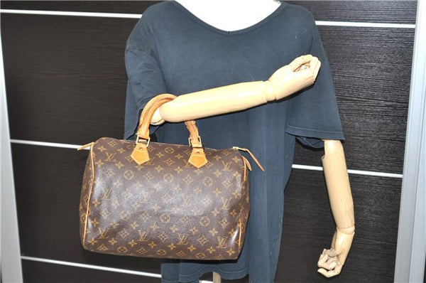 Authentic LOUIS VUITTON Monogram Speedy 30 Hand Bag M41526 LV 6747C