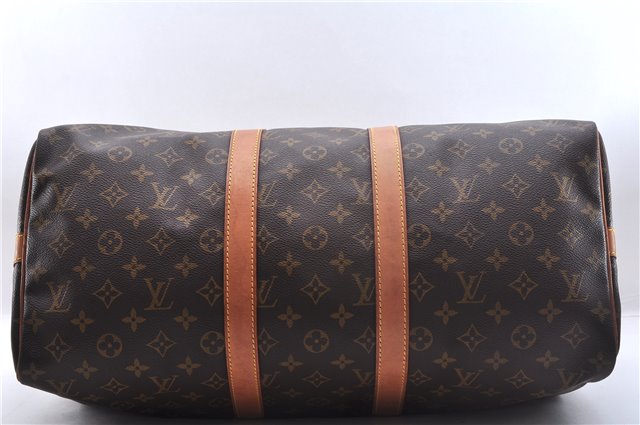 Authentic Louis Vuitton Monogram Keepall Bandouliere 45 M41418 Boston Bag 6747E