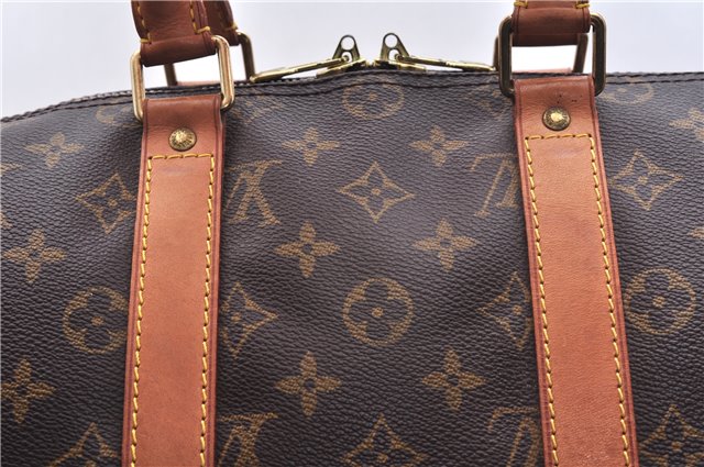 Authentic Louis Vuitton Monogram Keepall Bandouliere 45 M41418 Boston Bag 6747E