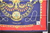 Authentic HERMES Carre 90 Scarf "PARURES DES SABLES" Silk Navy 6748D