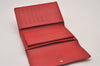 Authentic Louis Vuitton Epi Porte Tresor Etui Papier Wallet Red M63717 LV 6748I