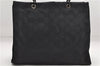 Authentic GUCCI Bamboo Tote Hand Bag Nylon Leather 0021010 Black 6749D