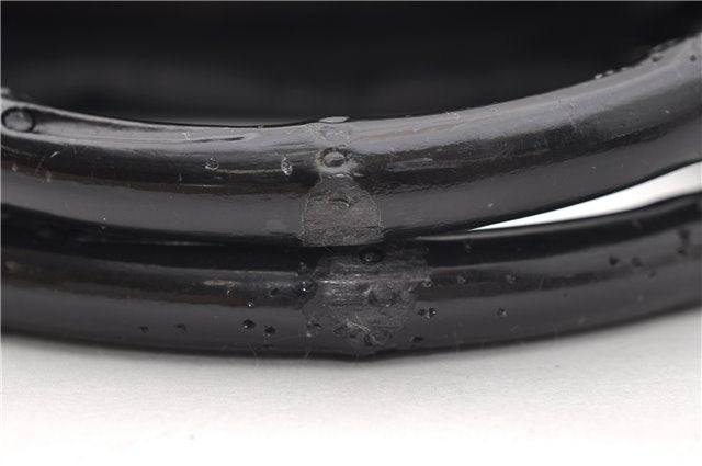 Authentic GUCCI Bamboo Tote Hand Bag Nylon Leather 0021010 Black 6749D